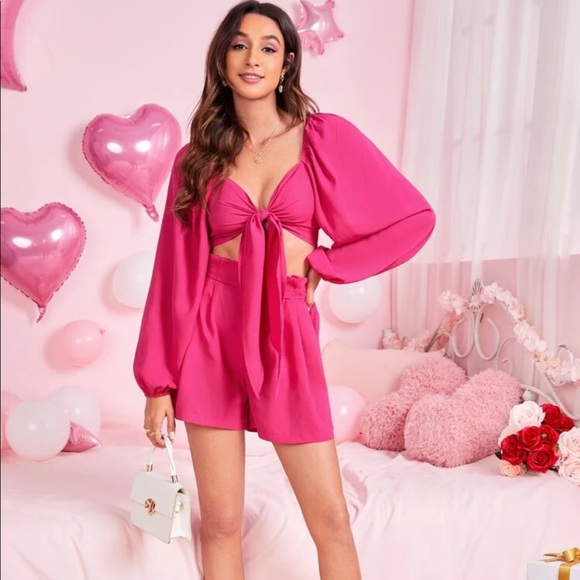 Pink Two Piece Set - Picture 2 of 6